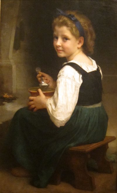 Girl Eating Porridge by William Adolphe Bouguereau
